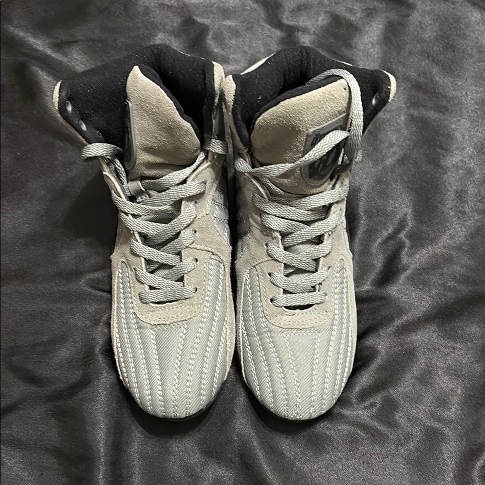 Gray High-Top Sneakers